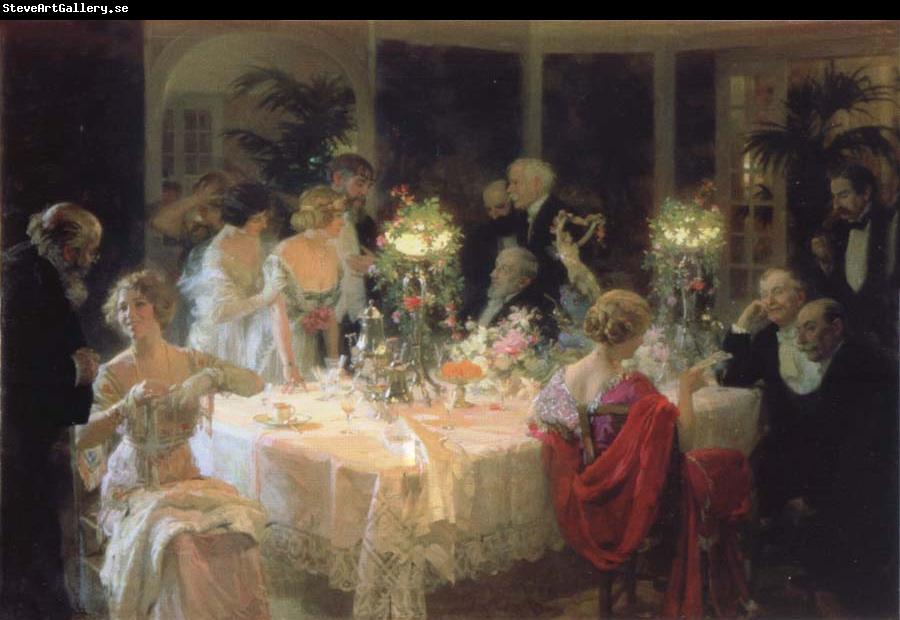 Jules-Alexandre Grun The end of the supper